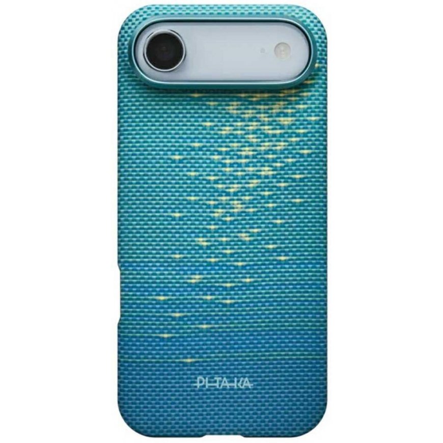 PITAKA Ultra-Slim MagSafe dėklas iPhone 17, skaidrus mėlynas