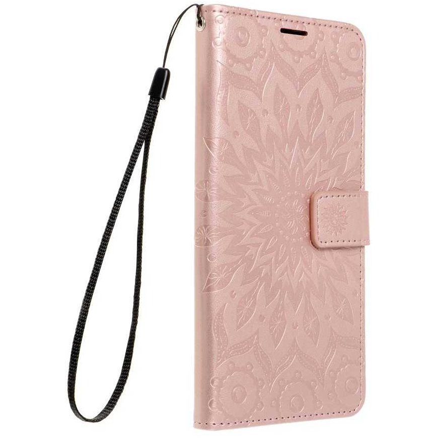 Oem MEZZO raamatudėklas Xiaomi Redmi Note 14 PRO 5G / 14 PRO PLUS 5G jaoks, mandala roosa kuldne värv. – 2