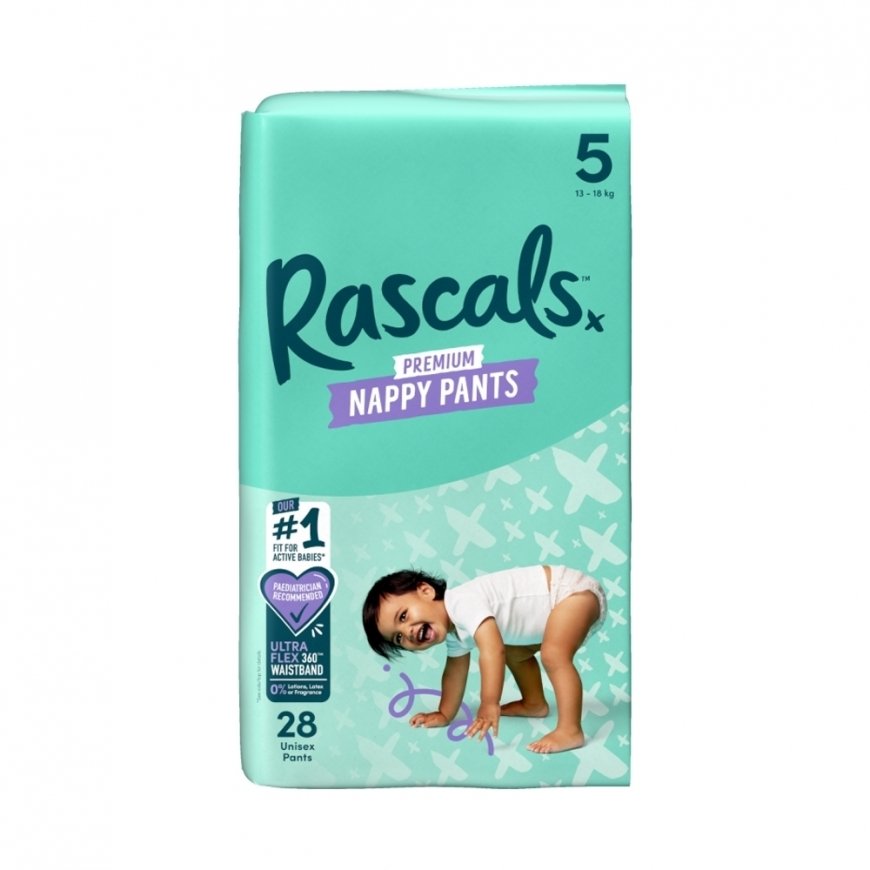 Rascal And Friends RASCALS pull-up diapers, size 5, 13-18 kg, 28 pcs.