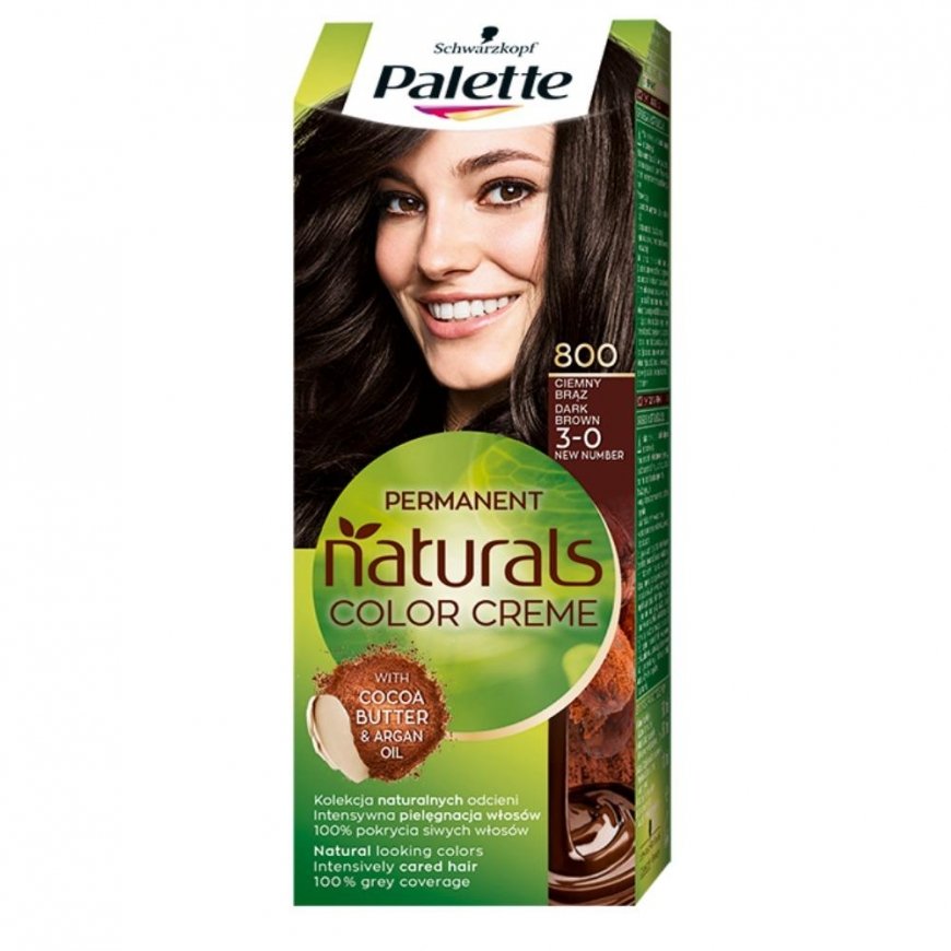 Palette Permanent Naturals Color Creme 800/3-0 Dark Brown