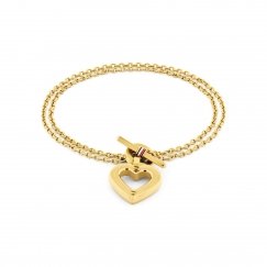 Tommy Hilfiger Kullatun toggle-sydänranneketju 2780970