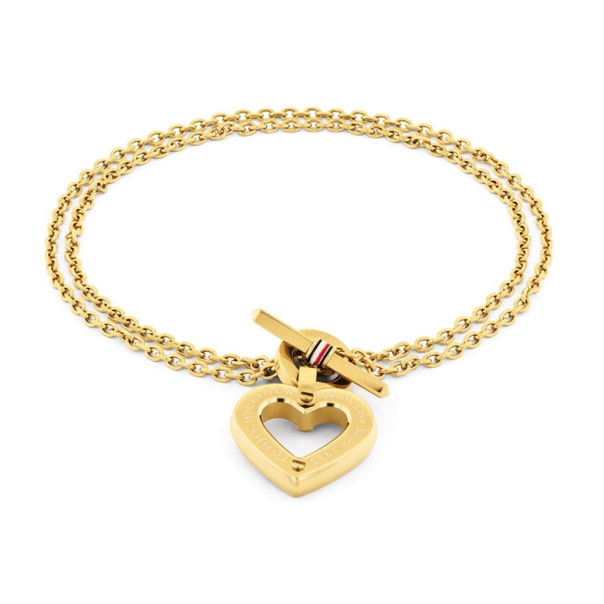 Tommy Hilfiger Kullatun toggle-sydänranneketju 2780970 – 2