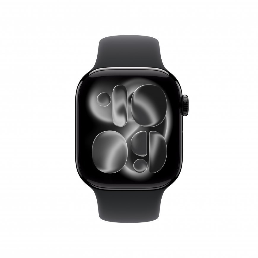 Apple Watch Series 11 OLED 42 mm Цифровой 374 x 446 пикселей Сенсорный экран 5G Черный Wi-Fi GPS (сп – 2