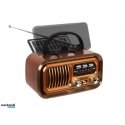 Nešiojama analoginė AM/FM radijo stotis RA16 su saulės energija Nešiojama analoginė AM/FM radijo stotis RA16 su saulės energija