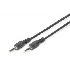 Digitus AK-510100-015-S audio kabelis 1,5 m 3.5mm Melns