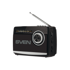 Speaker SVEN SRP-155, black, 3W, Bluetooth, FM/AM/SW, USB