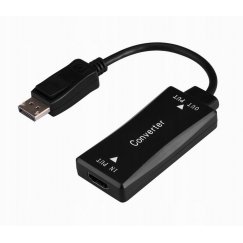 Gembird A-HDMIF30-DPM-01 видео кабель адаптер 0,15 m HDMI Тип A (Стандарт) DisplayPort Черный