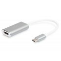 Digitus DA-70836 видео кабель адаптер 0,2 m USB Type-C HDMI Серебристый