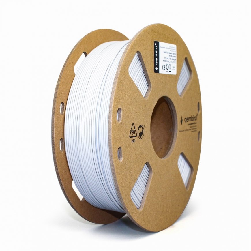 Gembird 3DP-PLA-01-MTSG 3D printing material Polylactic acid (PLA) Grey 1.35 kg