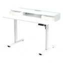 Spacetronik Electrically Adjustable Desk with Shelves SPEF133WW Spacetronik Electrically Adjustable Desk with Shelves SPEF133WW