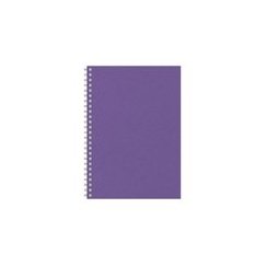 Calendar - notebook TIMER, spiral-bound, A5, undated, 224 pages, dotted, cardboard cover, purple.