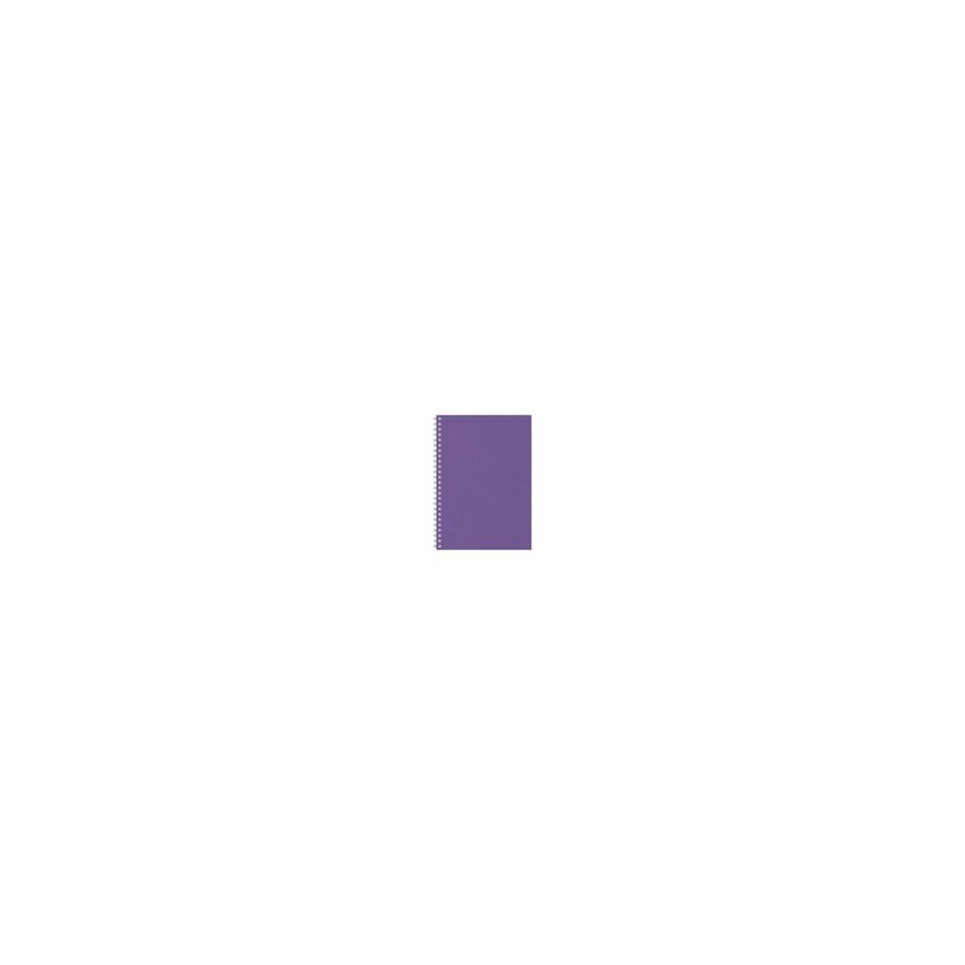 Calendar - notebook TIMER, spiral-bound, A5, undated, 224 pages, dotted, cardboard cover, purple.
