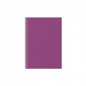 Calendar - notebook TIMER, spiral-bound, A5, undated, 224 pages, dotted, cardboard cover, purple. Calendar - notebook TIMER, spiral-bound, A5, undated, 224 pages, dotted, cardboard cover, purple.