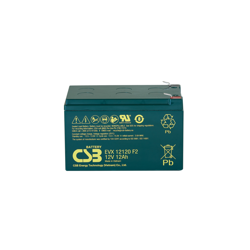 Csb Baterija Akumuliatorius 6V 12Ah F2 Pb AGM VRLA CSB