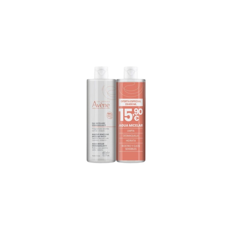 Avene micellaarvee eemaldaja meigivahend 2 x 400 ml