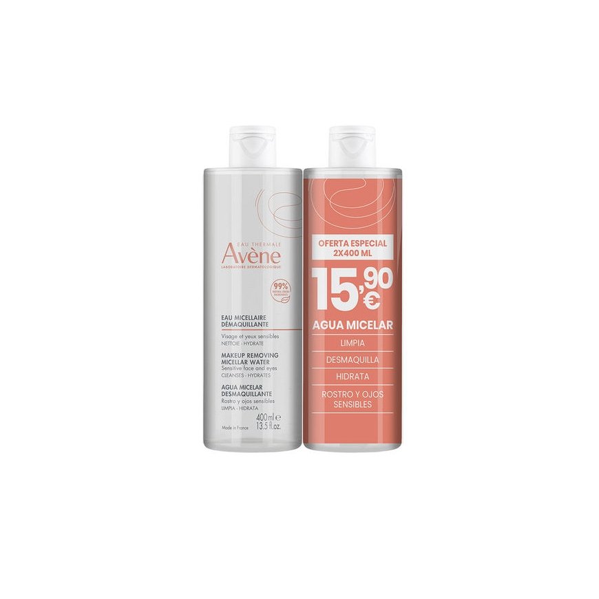 Avene micelinio vandens makiažo valiklis 2 x 400 ml – 2