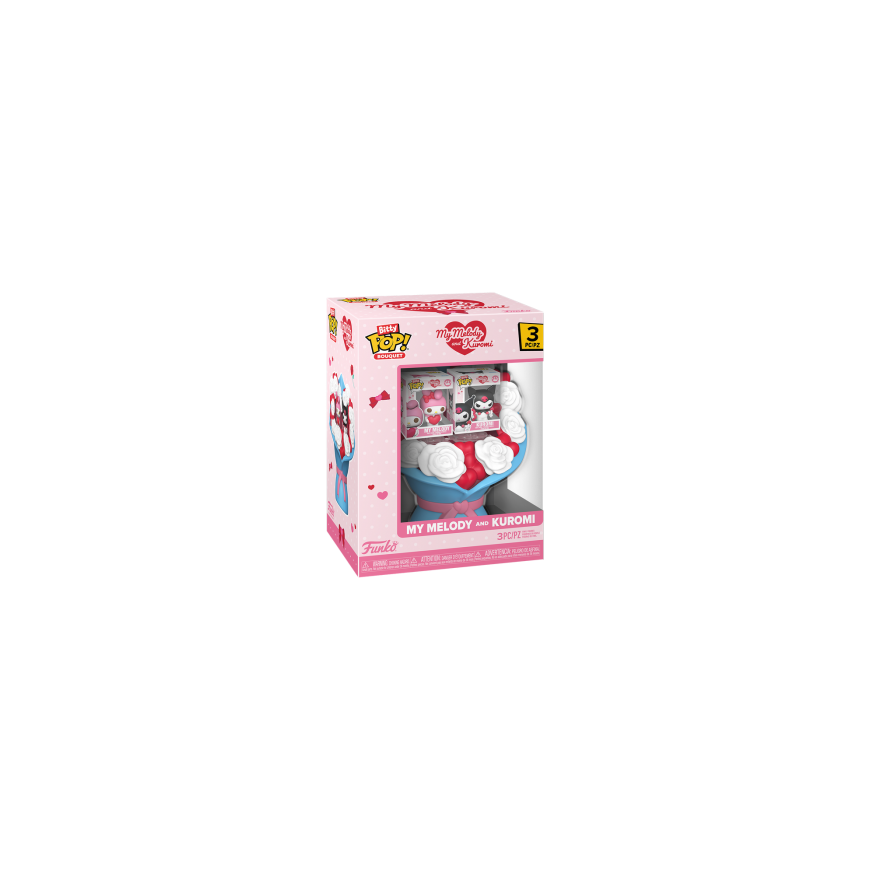 FUNKO Bitty POP! Figūr'el: Kimpus: Sanrio - My Melody & Kuromi (Valentine)