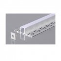 V-tac LED recessed profile with cover, silver color, 2m