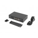 Lanberg RSFE-8P-2GE-120 verkkokytkin Hallitsematon Gigabit Ethernet (10/100/1000) Power over Etherne