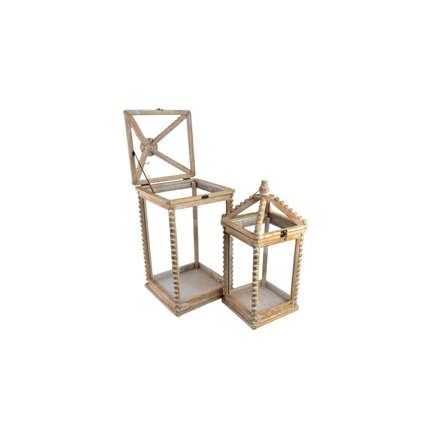 Mondex Since 1986 LOKKE Komplekt 3 laternat 20x20x47/16x16x39/12x12x29cm