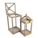 Mondex Since 1986 LOKKE Komplekt 3 laternat 20x20x47/16x16x39/12x12x29cm Mondex Since 1986 LOKKE Komplekt 3 laternat 20x20x47/16x16x39/12x12x29cm
