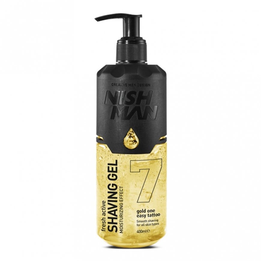 Nishman skūšanās gels 7 Gold One Easy Tattoo 400ml