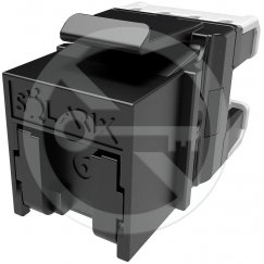 Solarix CAT6 UTP RJ45 Fast Patch Trap Stone, Black
