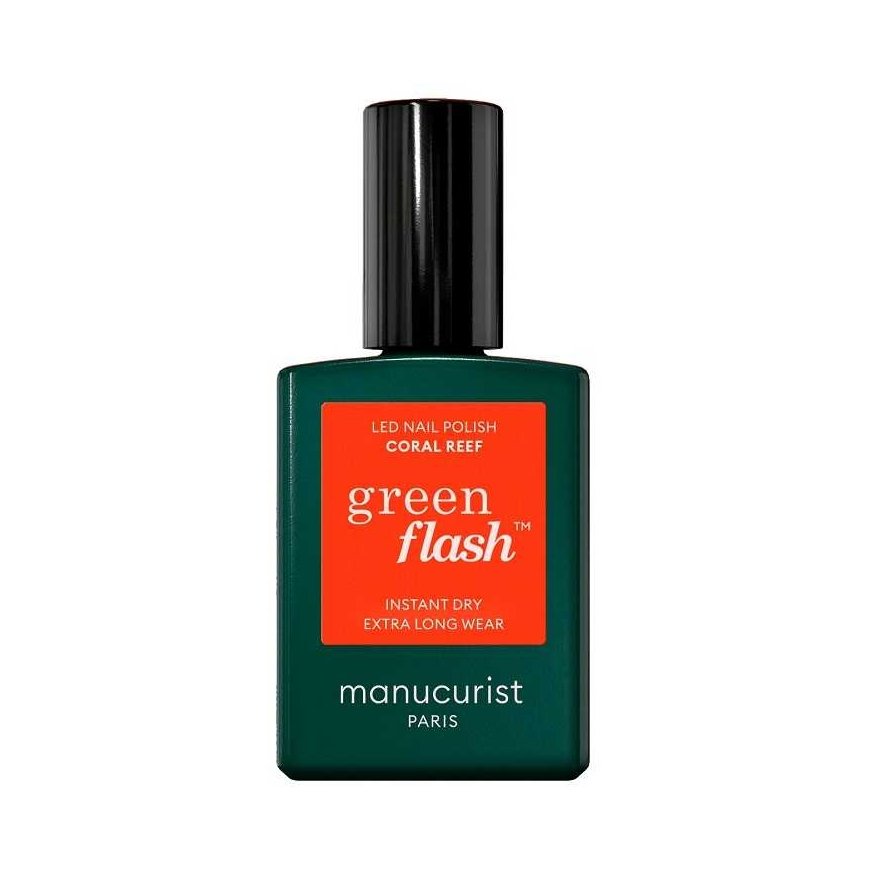 Manucurist Žalias Flash Nagų lakas, Raudona Coral 15ml