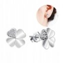 Brilio Silver Silver Earrings with Drops Four-Leaf Clover with Zirconia EA1252W Brilio Silver Silver Earrings with Drops Four-Leaf Clover with Zirconia EA1252W