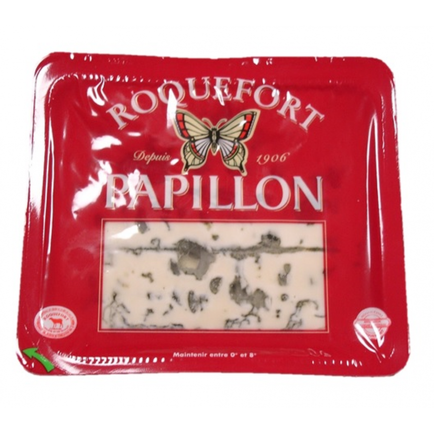 Temar Roquefort Papillon Red Label Sheep Milk Cheese, 52% Fat, 100g – 2