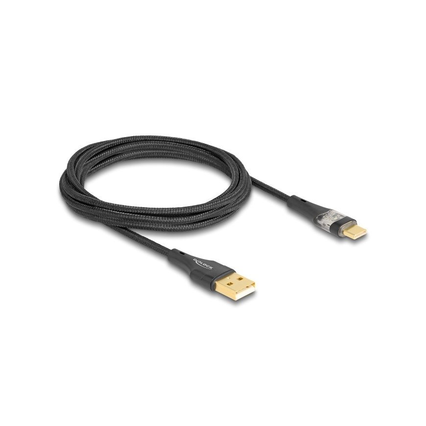 DeLOCK 80761 USB кабель USB 2.0 2 m USB A USB C Черный