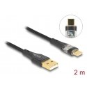 DeLOCK 80761 USB-kaabel USB 2.0 2 m USB A USB C Must DeLOCK 80761 USB-kaabel USB 2.0 2 m USB A USB C Must