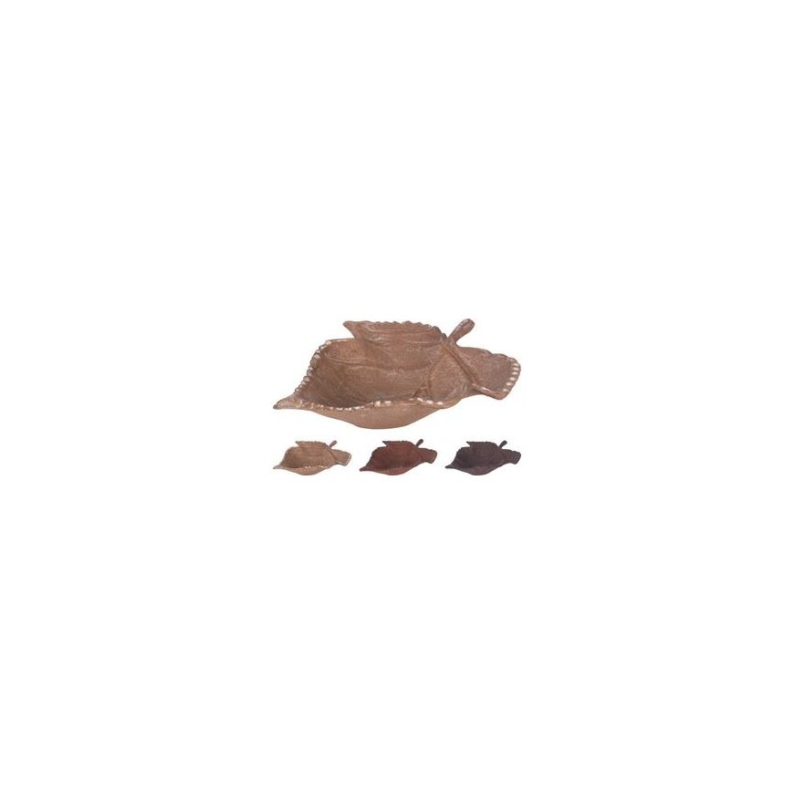 Mondex DEKORATĪVAS LĒKŠTĒ LAPAS 22X18CM 3 RĪS.