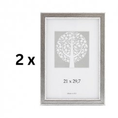 Savex Fotoraam, plastiline, A4, 21x29,7 cm, vintage, hõbedane.