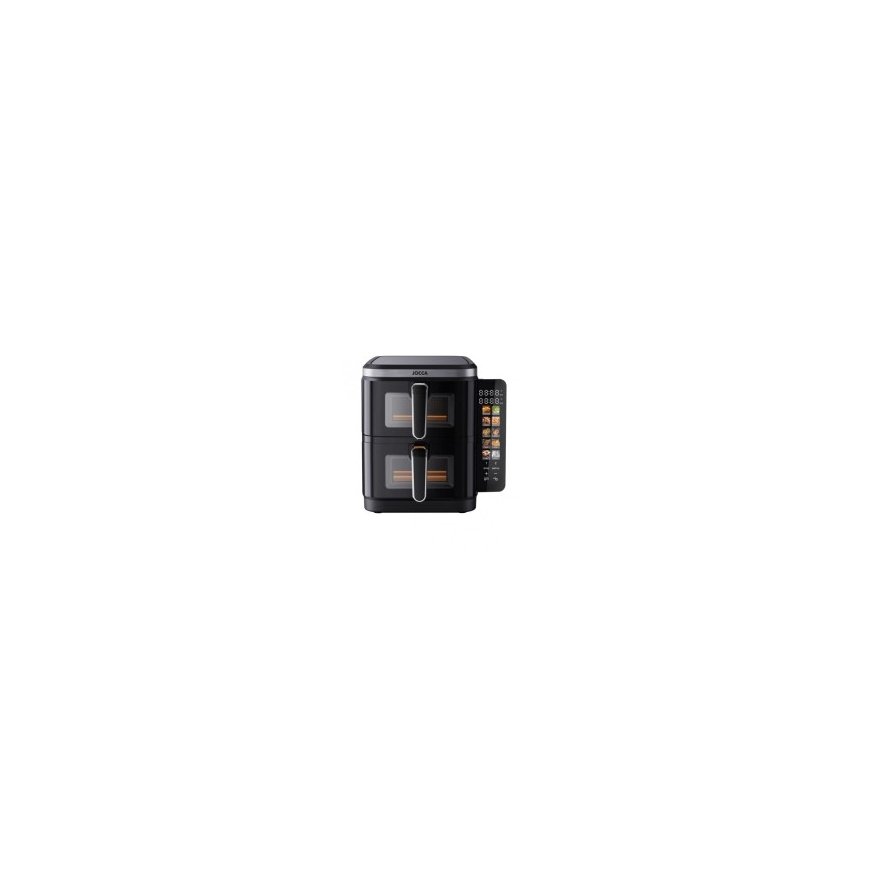 Double hot air fryer with windows and color display Jocca 2496 11L black