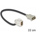 DeLOCK HDMI - HDMI, 0.22m HDMI cable HDMI Type A (Standard) Black DeLOCK HDMI - HDMI, 0.22m HDMI cable HDMI Type A (Standard) Black