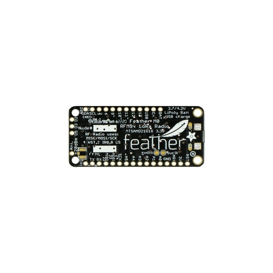 Feather M0 + 433 MHz radijomoodul RFM96 LoRa, ühilduv Arduino ja Adafruit 3179-ga – 2
