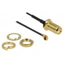 DeLOCK SMA - MHF/U.FL 50mm коаксиальный кабель 0,05 m Черный DeLOCK SMA - MHF/U.FL 50mm коаксиальный кабель 0,05 m Черный