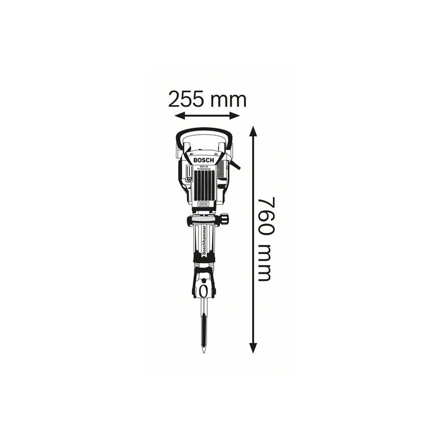Bosch 0 611 335 000 purustusvasar Must, Sinine 1750 W – 2