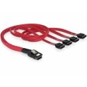 DeLOCK Cable mini SAS 36pin to 4x SATA SCSI kabelis Sarkans 0,5 m DeLOCK Cable mini SAS 36pin to 4x SATA SCSI kabelis Sarkans 0,5 m