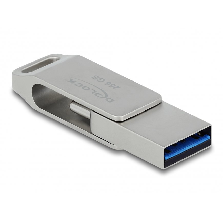 DeLOCK 54008 USB atmintukas 256 GB USB Type-A / USB Type-C 3.2 Gen 1 (3.1 Gen 1) Pilka – 3