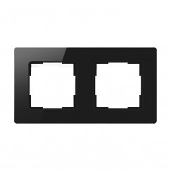 Avatto 2 Socket TS20 light switch frame (black)