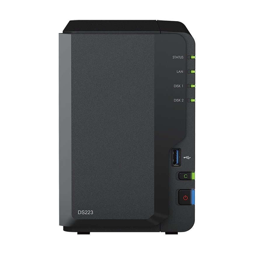 Synology DiskStation DS223 NAS Mini Tower Realtek RTD1619B 2 GB DDR4 24 TB HDD DiskStation Manager M