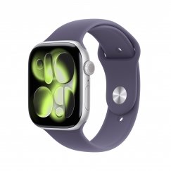 Apple Watch Series 11 OLED 46 mm Digitāls 416 x 496 pikseļi Skārienjūtīgais ekrāns 5G Sudrabs Wi-Fi GPS