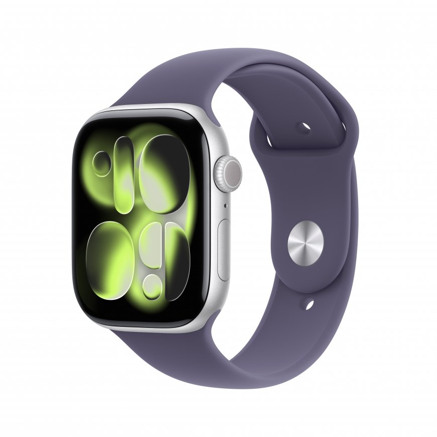 Apple Watch Series 11 OLED 46 mm Digitaalinen 416 x 496 pikseliä Kosketusnäyttö 5G Hopea Wi-Fi GPS (
