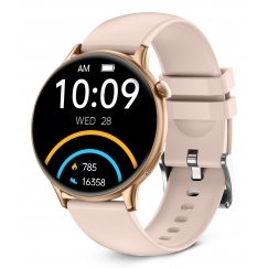 Ksix Core 2 3,63 cm (1.43") AMOLED 47 mm Digitaalne 466 x 466 pikslit Puutetundlik ekraan Roos
