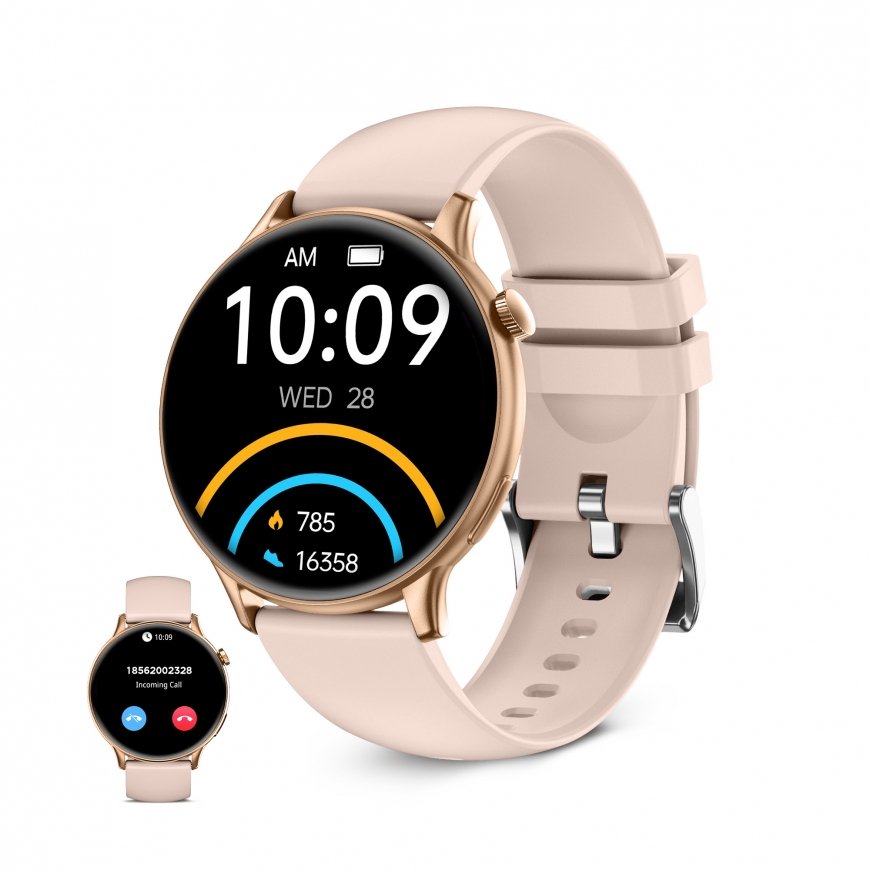 Ksix Core 2 3,63 cm (1.43") AMOLED 47 mm Digitaalinen 466 x 466 pikseliä Kosketusnäyttö Ruusu – 2