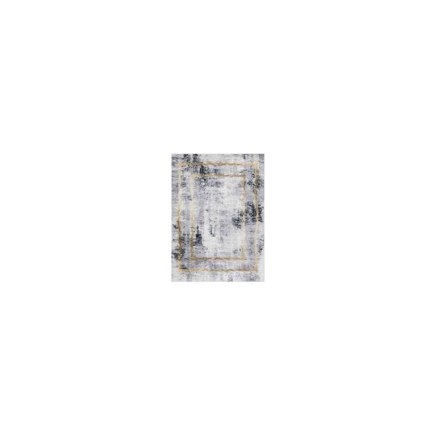 Коврик ARLEN FRAME2 серого цвета в стиле гламур 120x170 Hakano