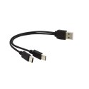 PREMIUMCORD USB 2.0 uzlādes kabelis, 2xUSB-C uz USB, 15 cm, melns PREMIUMCORD USB 2.0 uzlādes kabelis, 2xUSB-C uz USB, 15 cm, melns