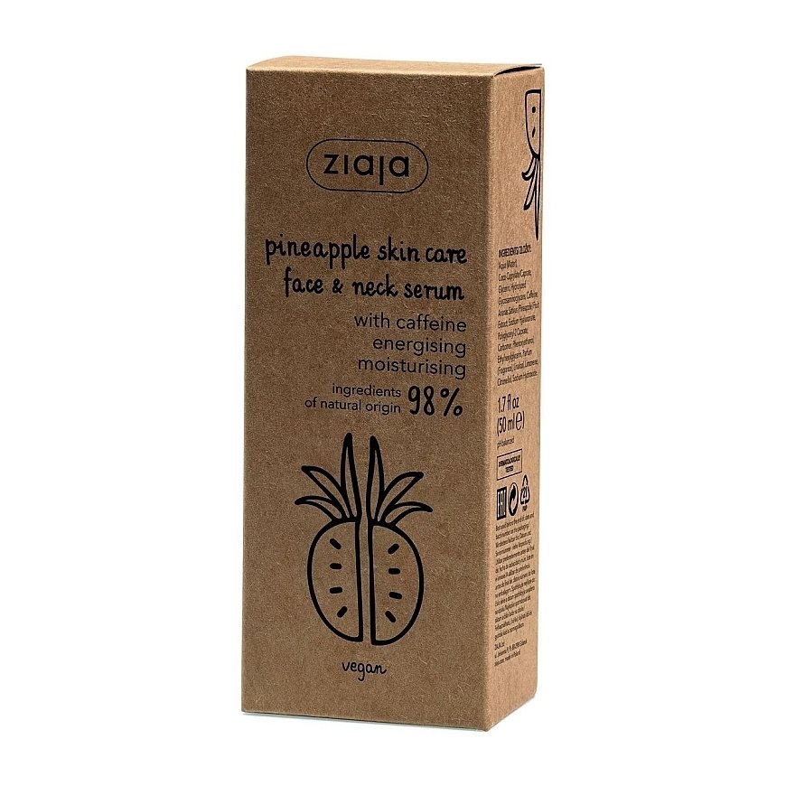 Ziaja Ananasside Nahk (näo ja kaela seerum) 50 ml